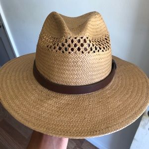 Brixton Women’s Straw Hat with Brown Strap